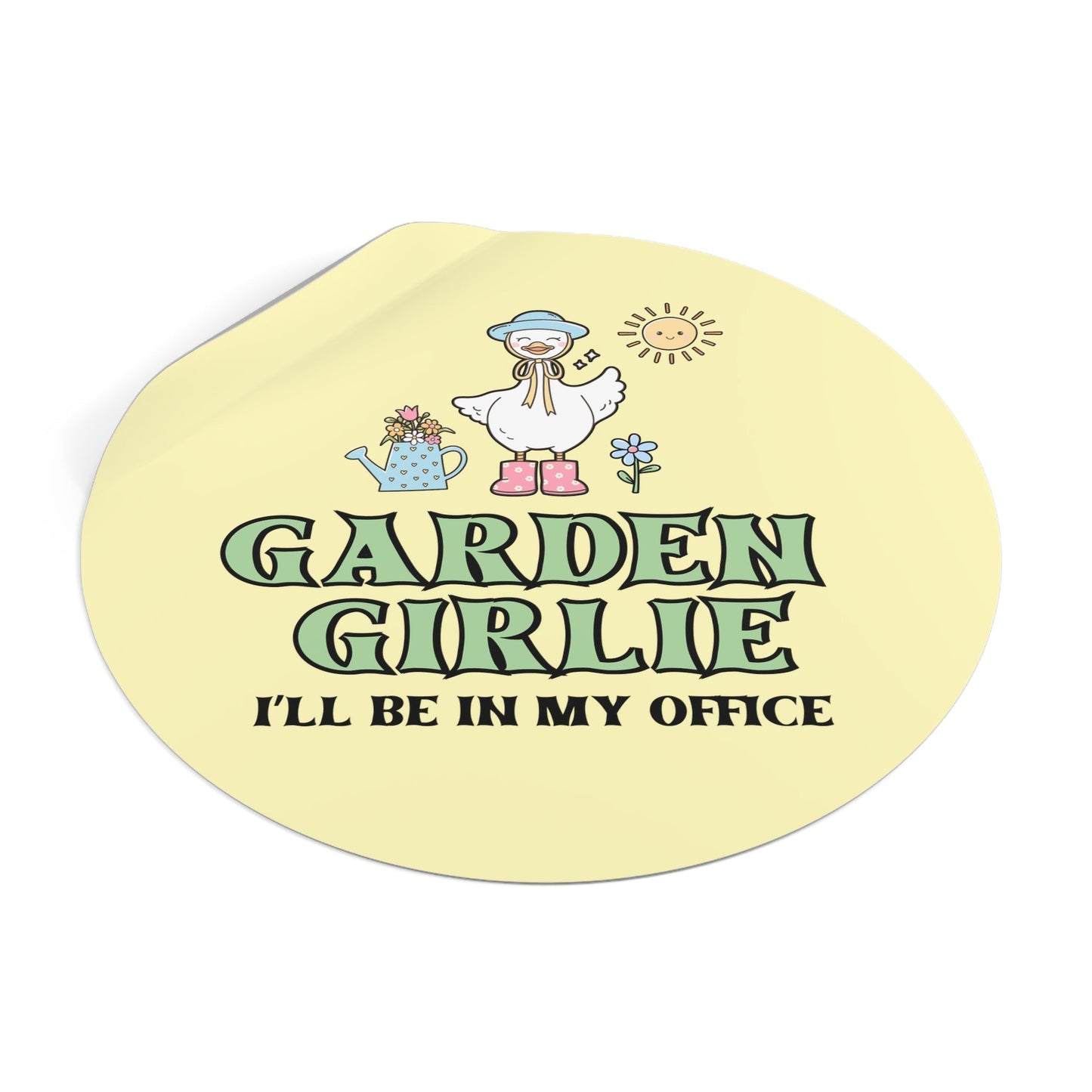 Silly Goose Gardening Sticker