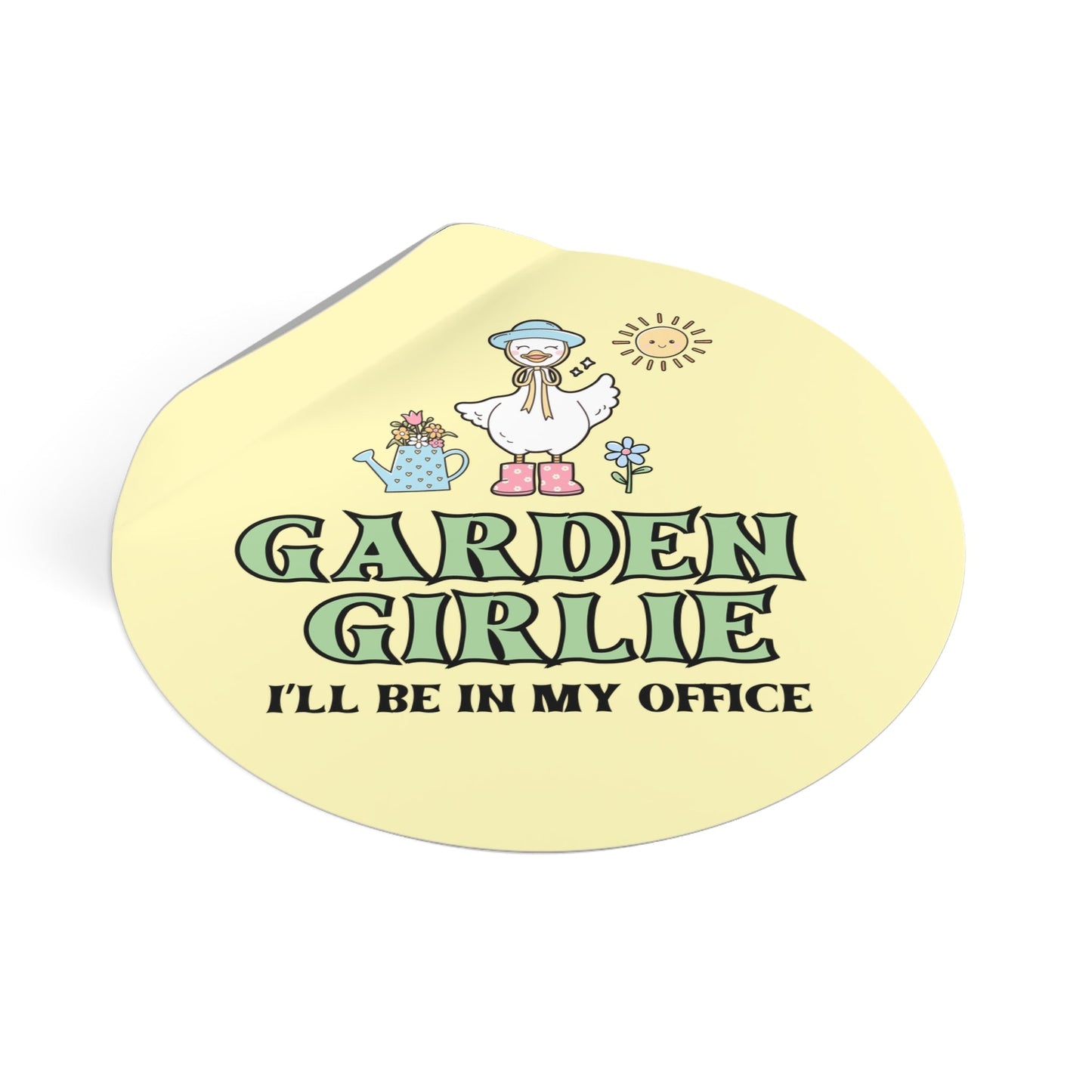 Silly Goose Gardening Sticker