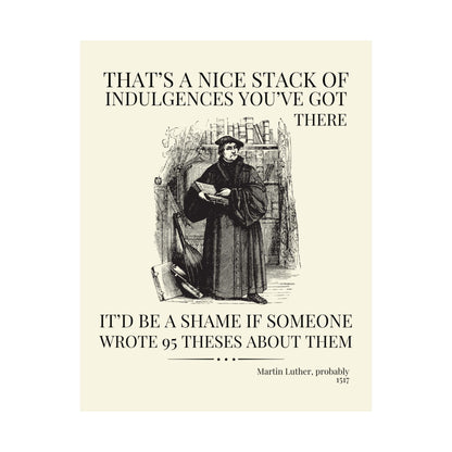 Silly Martin Luther History Poster Print