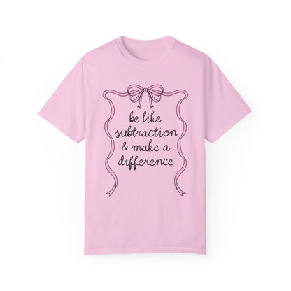 Silly Math Teacher Tee with Bow