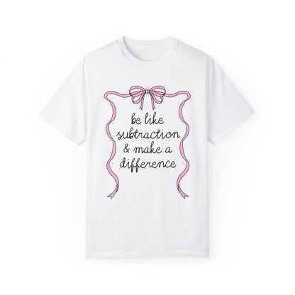 Silly Math Teacher Tee with Bow