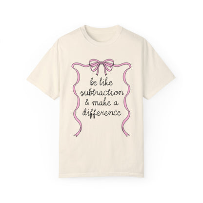 Silly Math Teacher Tee with Bow
