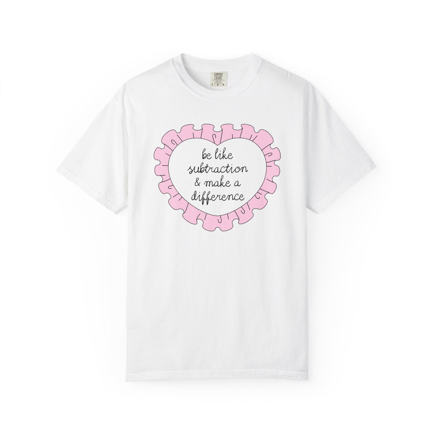 Be Like Subtraction Heart Tee