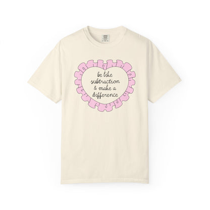 Be Like Subtraction Heart Tee