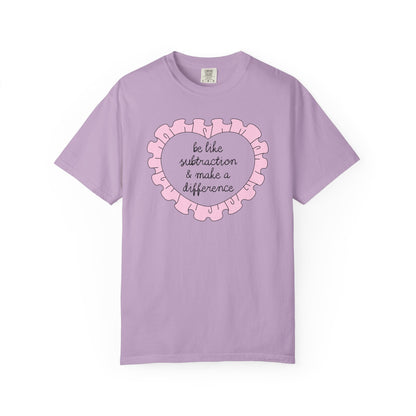 Be Like Subtraction Heart Tee
