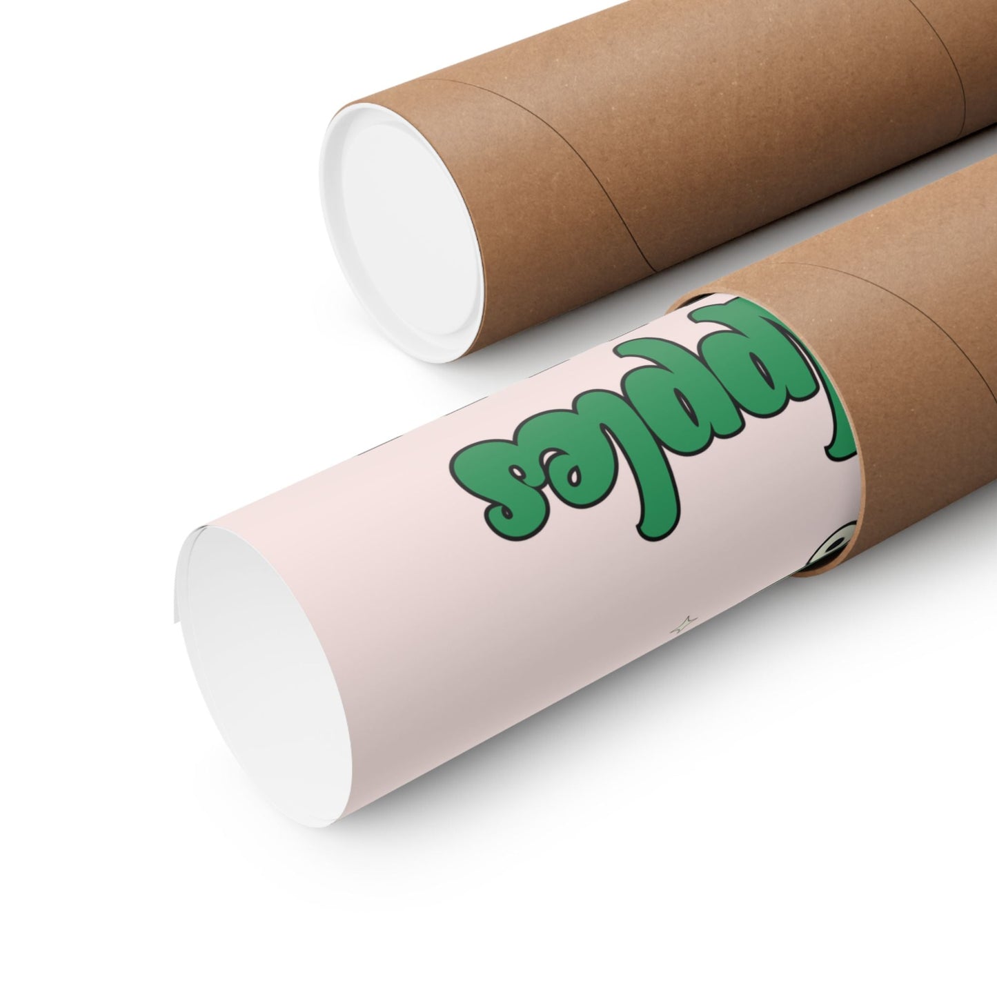 Silly Teacher Poster Print with Apple on a Skateboard