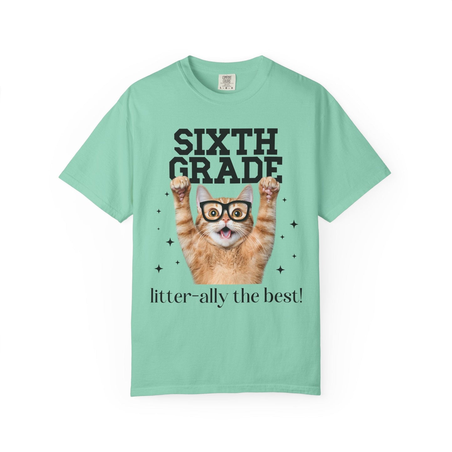 Sixth Grade Teacher Cat Tee