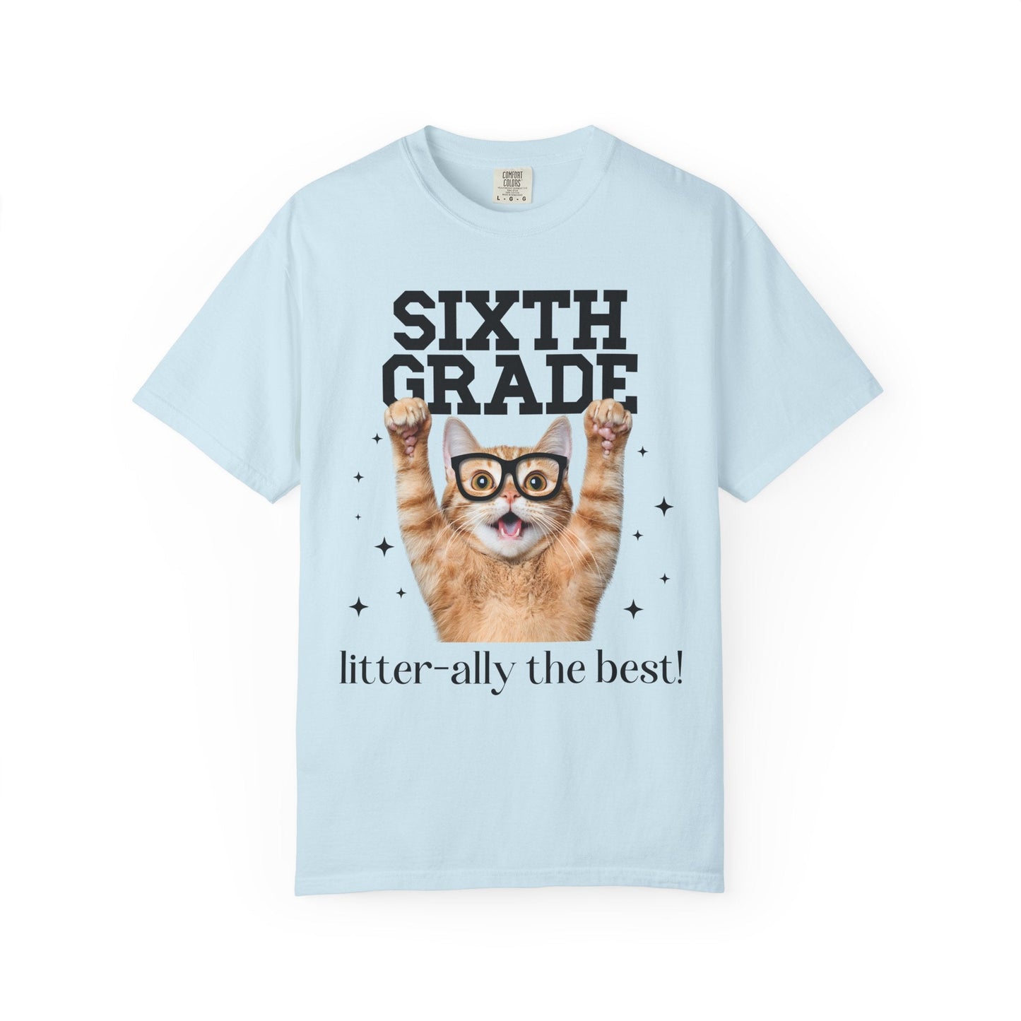 Sixth Grade Teacher Cat Tee