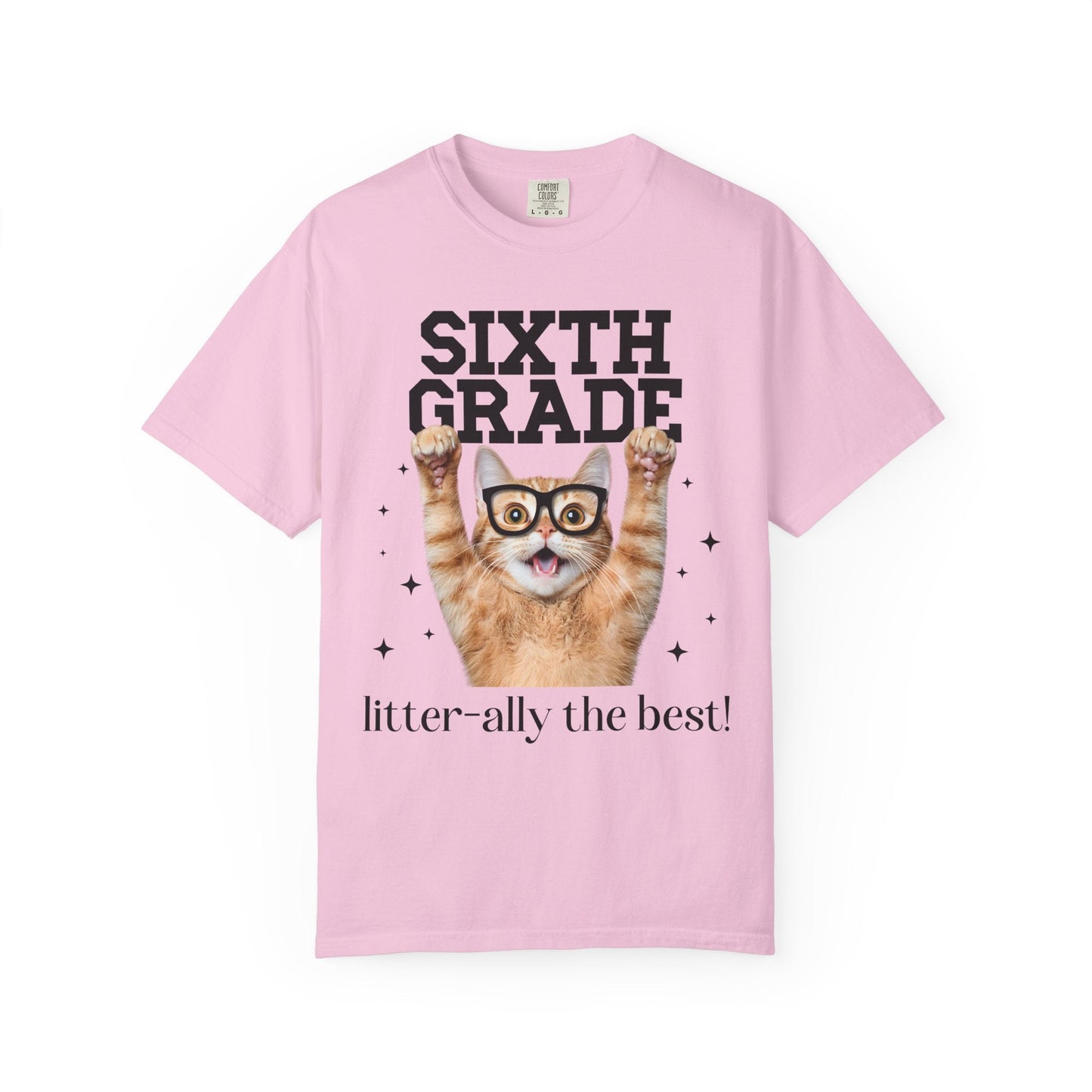 Sixth Grade Teacher Cat Tee
