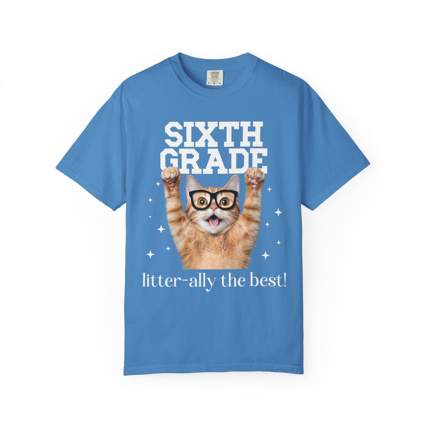 Sixth Grade Teacher Cat Tee