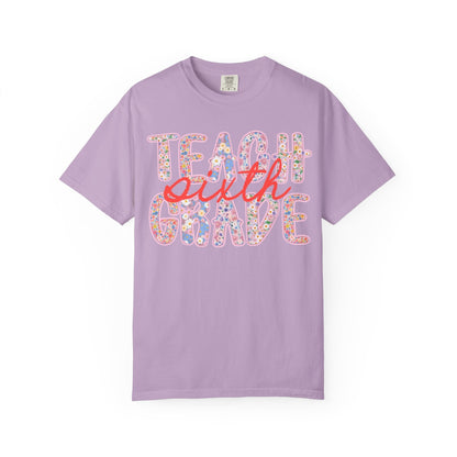 Sixth Grade Teacher Tee