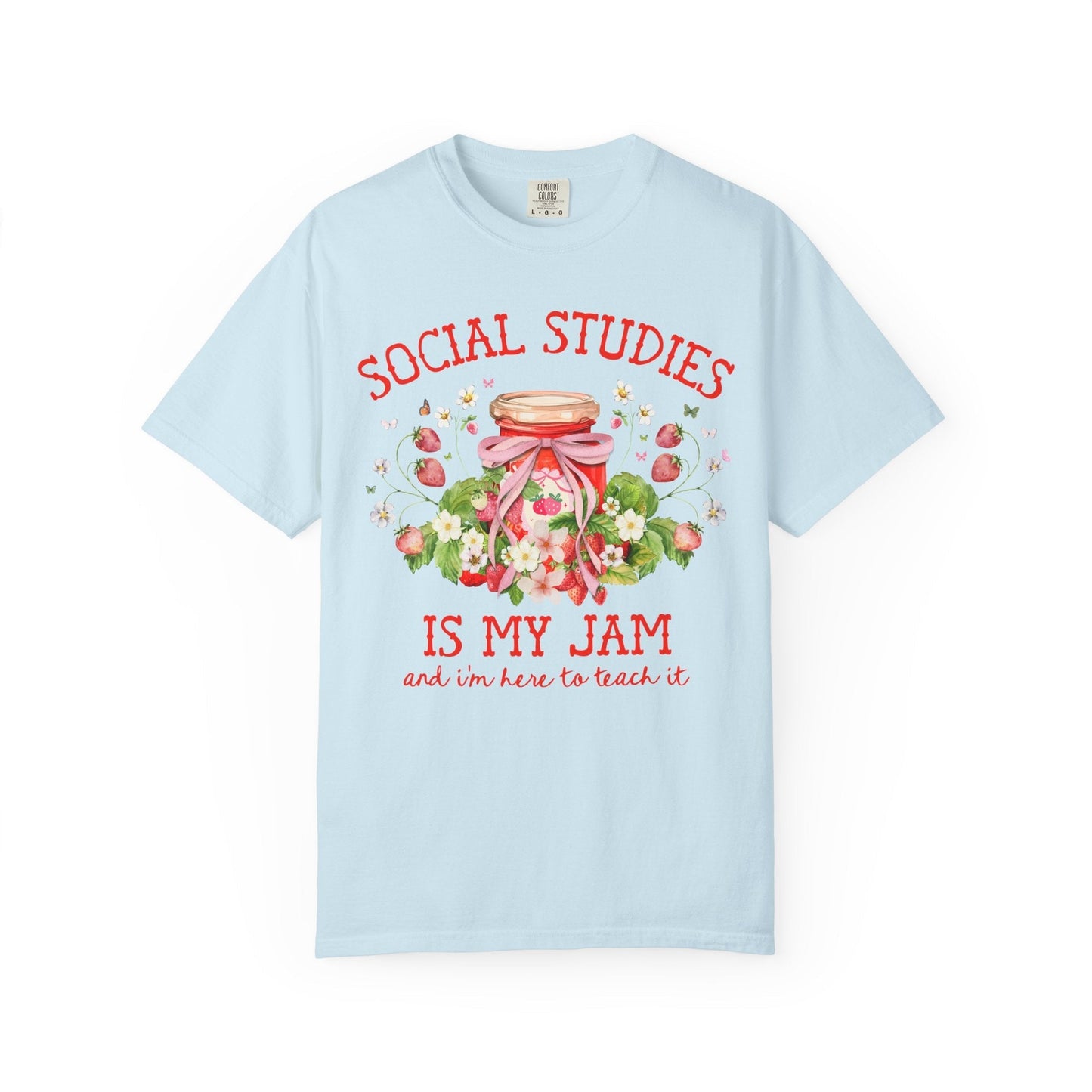 Social Studies Strawberry Teacher Tee Shirt