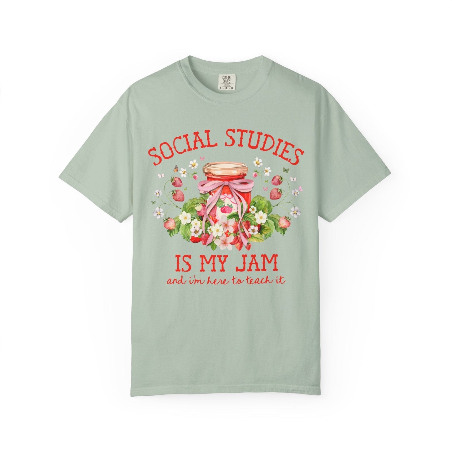 Social Studies Strawberry Teacher Tee Shirt
