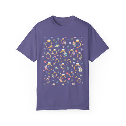 Soft Girl Style T-Shirt for Newly Engaged Bride