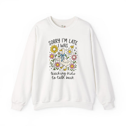 Teaching Kids to Talk Back Sweatshirt