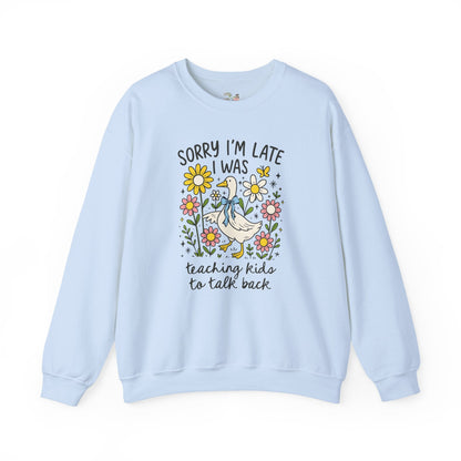 Teaching Kids to Talk Back Sweatshirt