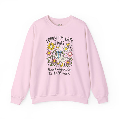 Teaching Kids to Talk Back Sweatshirt