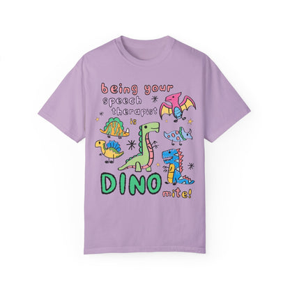 Speech Therapist Dinosaur Tee