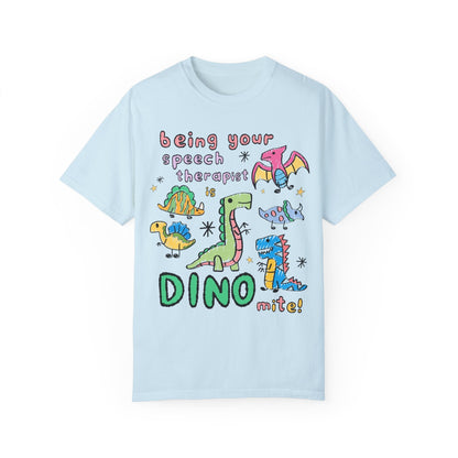 Speech Therapist Dinosaur Tee