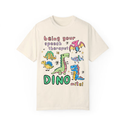 Speech Therapist Dinosaur Tee