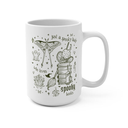 Spooky Girl + Books Mug