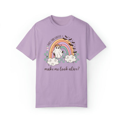 Spooky Coffee Lover Shirt: Does This Coffee Make Me Look Alive?