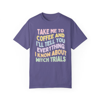 Spooky History Tee: Coffee and Witches