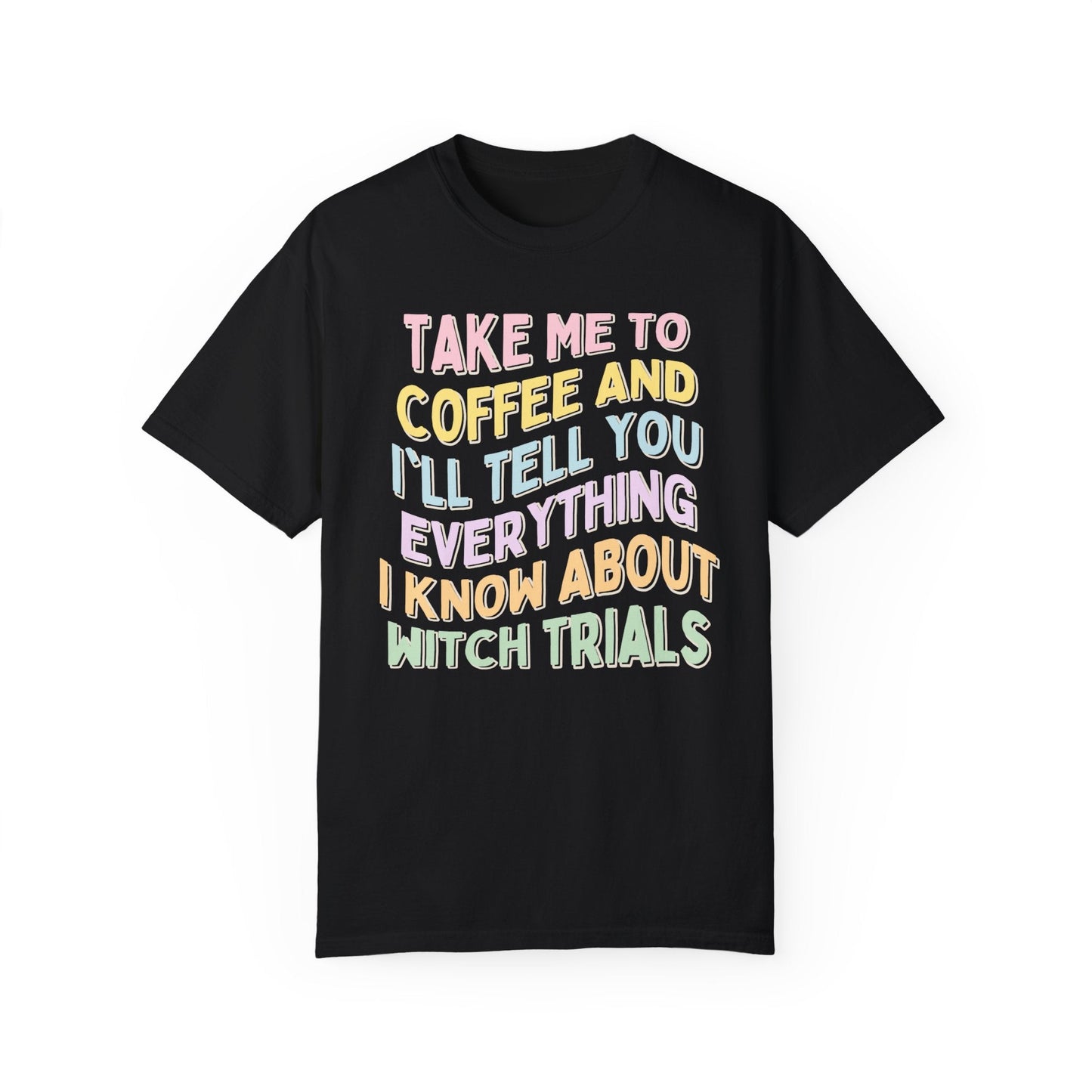 Spooky History Tee: Coffee and Witches