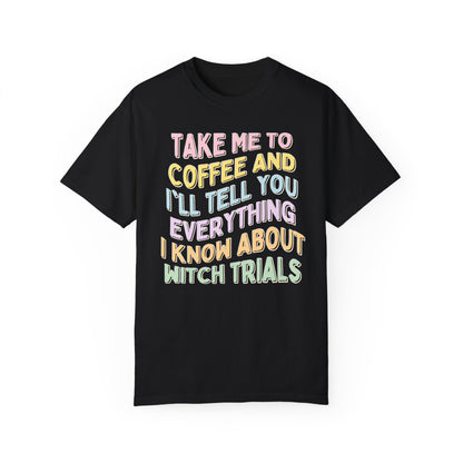 Spooky History Tee: Coffee and Witches