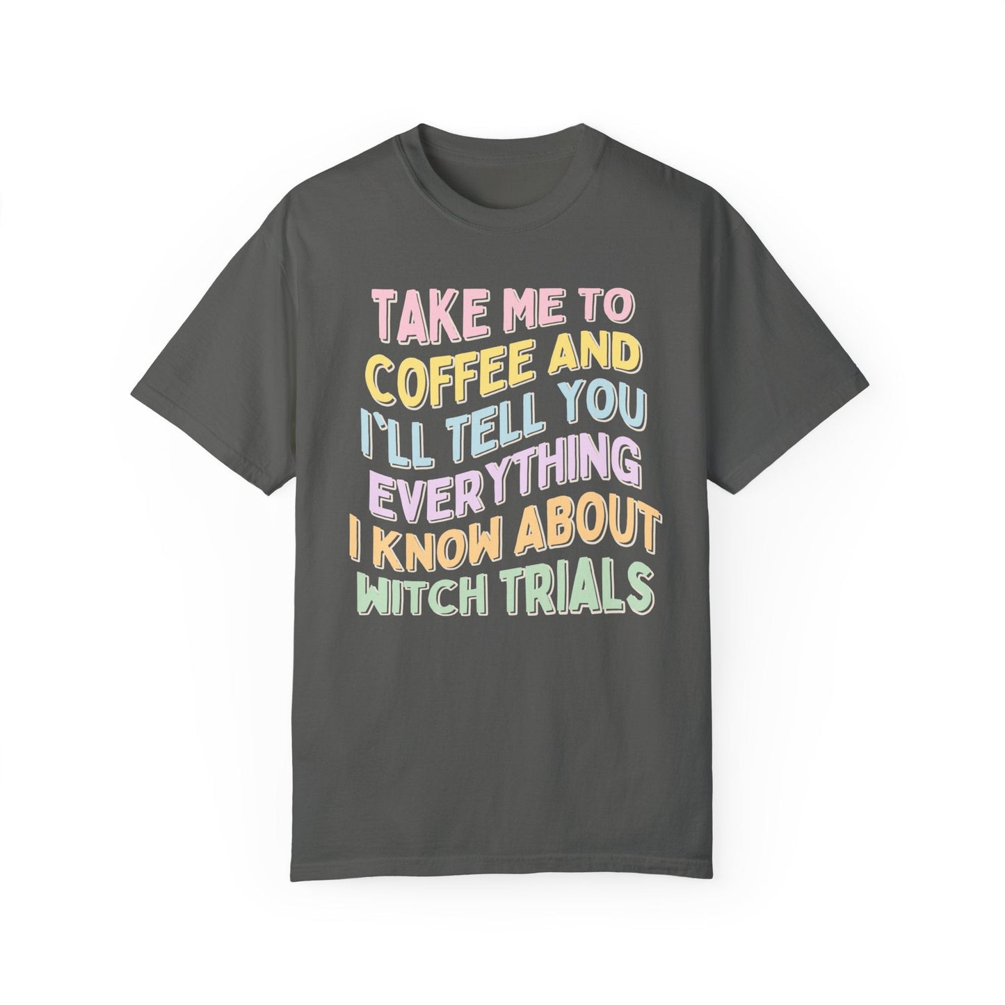 Spooky History Tee: Coffee and Witches