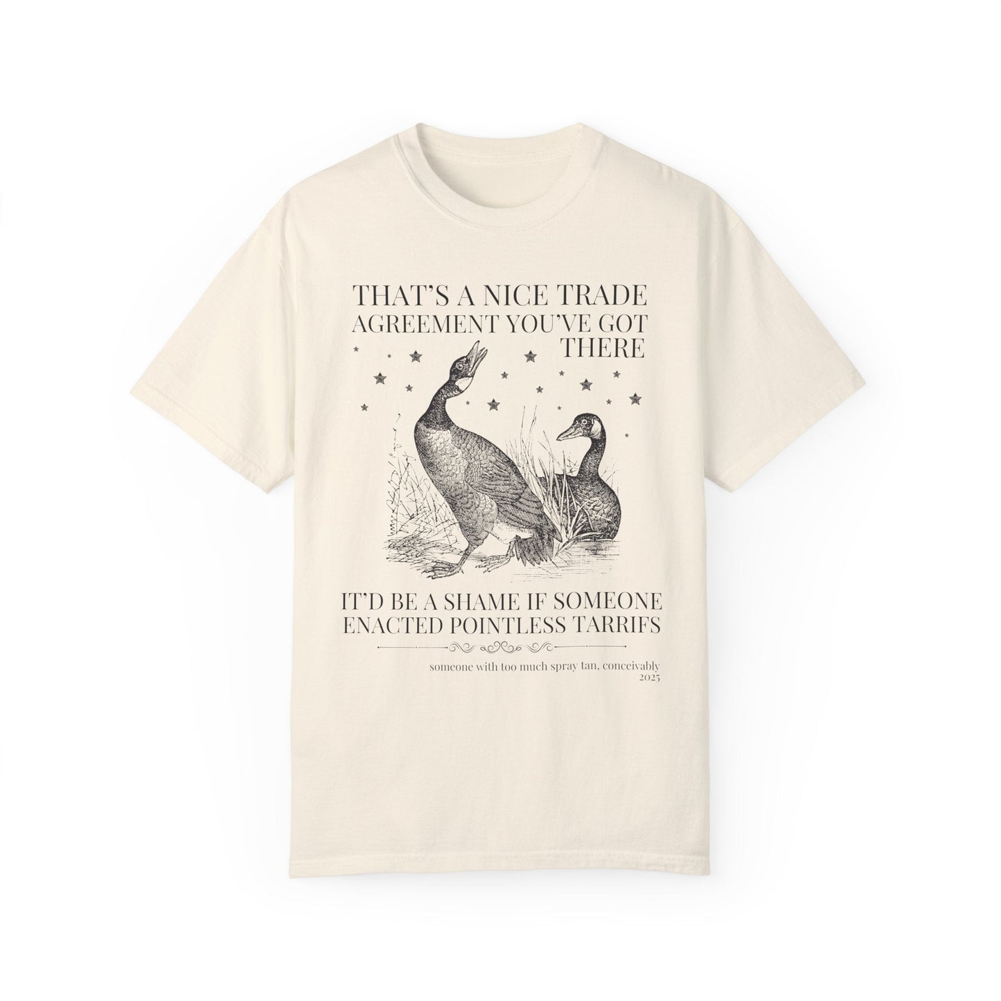 Subtle Democrat Tee with Geese