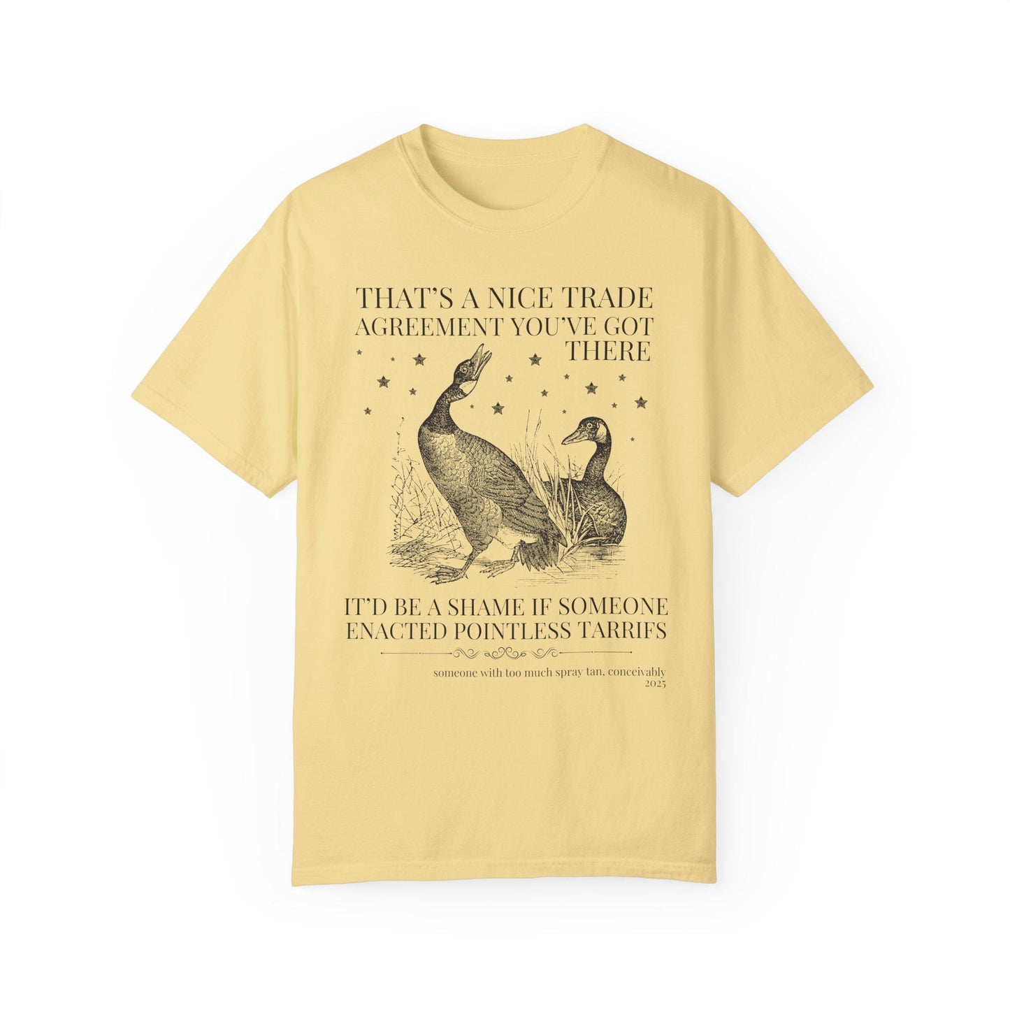 Subtle Democrat Tee with Geese