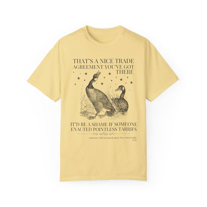 Subtle Democrat Tee with Geese