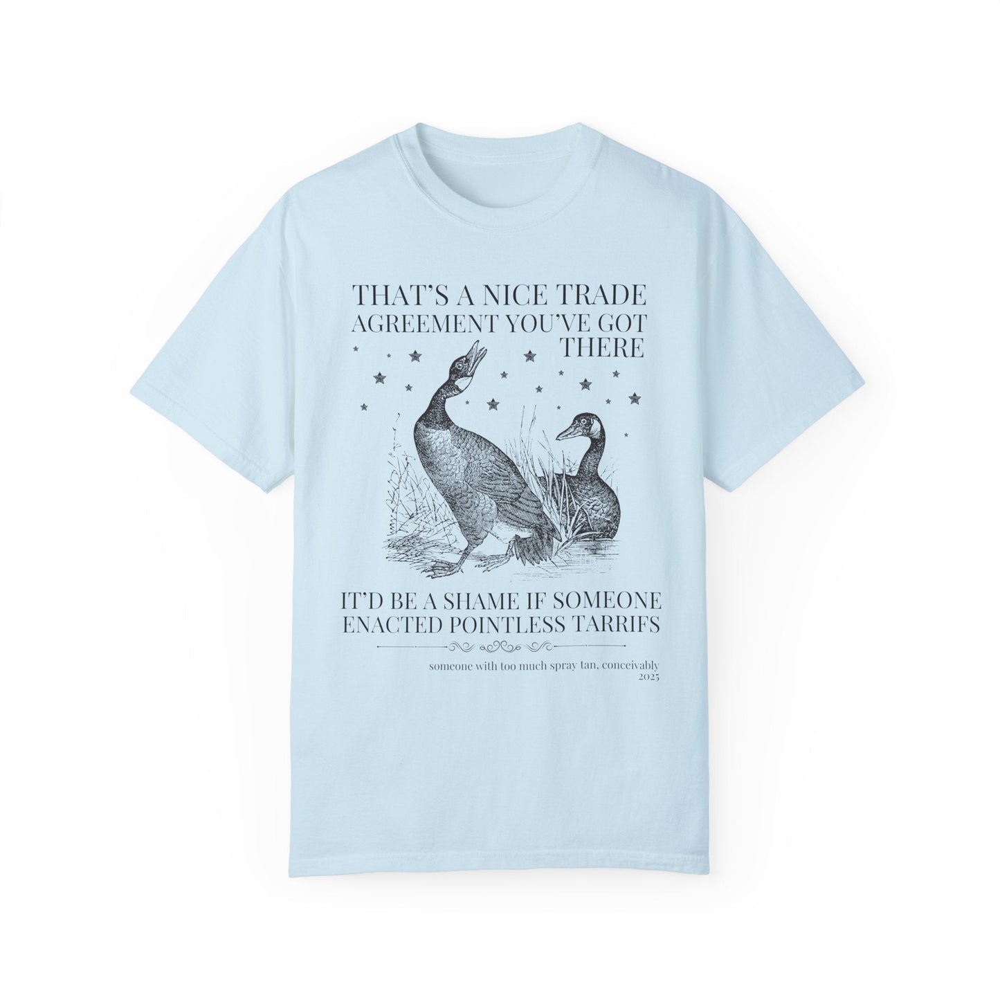 Subtle Democrat Tee with Geese