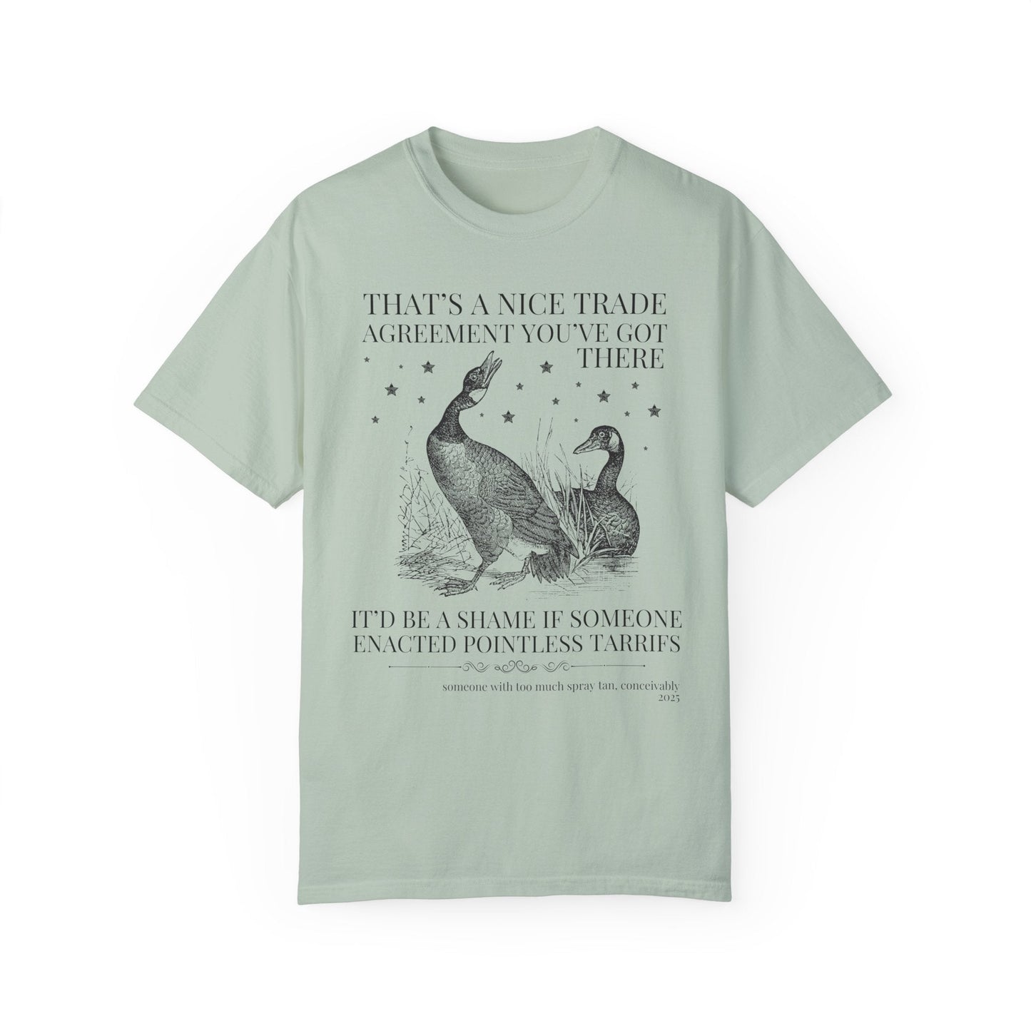 Subtle Democrat Tee with Geese