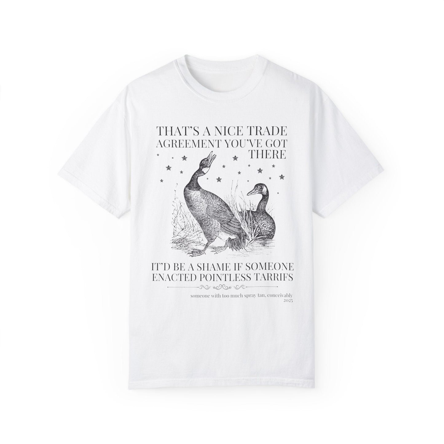Subtle Democrat Tee with Geese