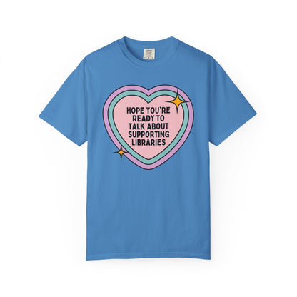 Support Public Libraries Tee Shirt for Book Lover