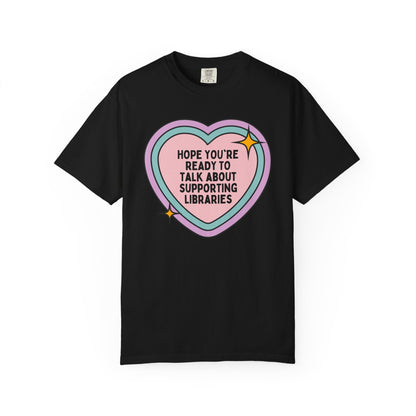 Support Public Libraries Tee Shirt for Book Lover