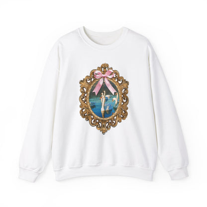 Swan Sweatshirt: Frame with Bow