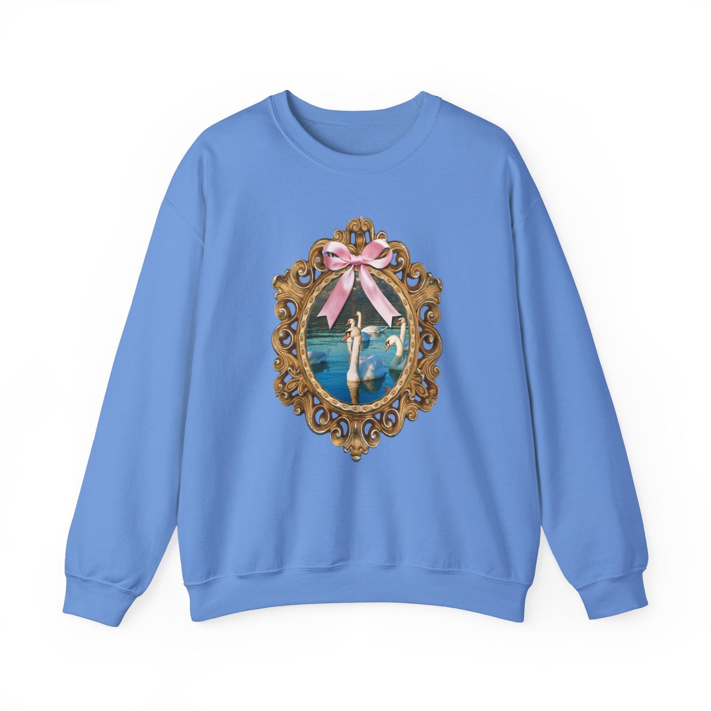 Swan Sweatshirt: Frame with Bow