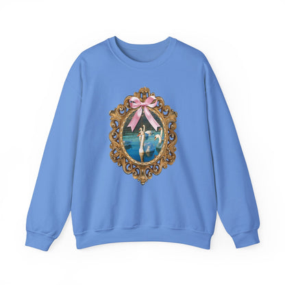 Swan Sweatshirt: Frame with Bow