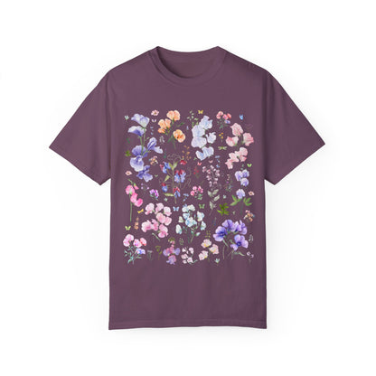 Sweet Pea Flower Tee Shirt