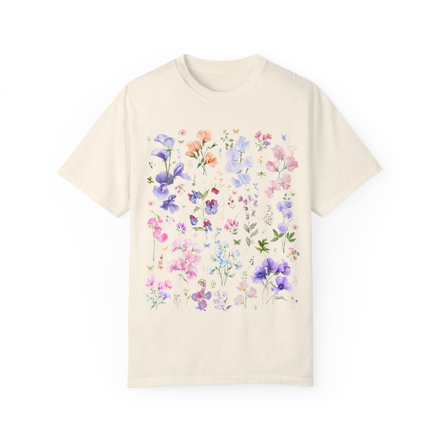 Sweet Pea Flower Tee Shirt