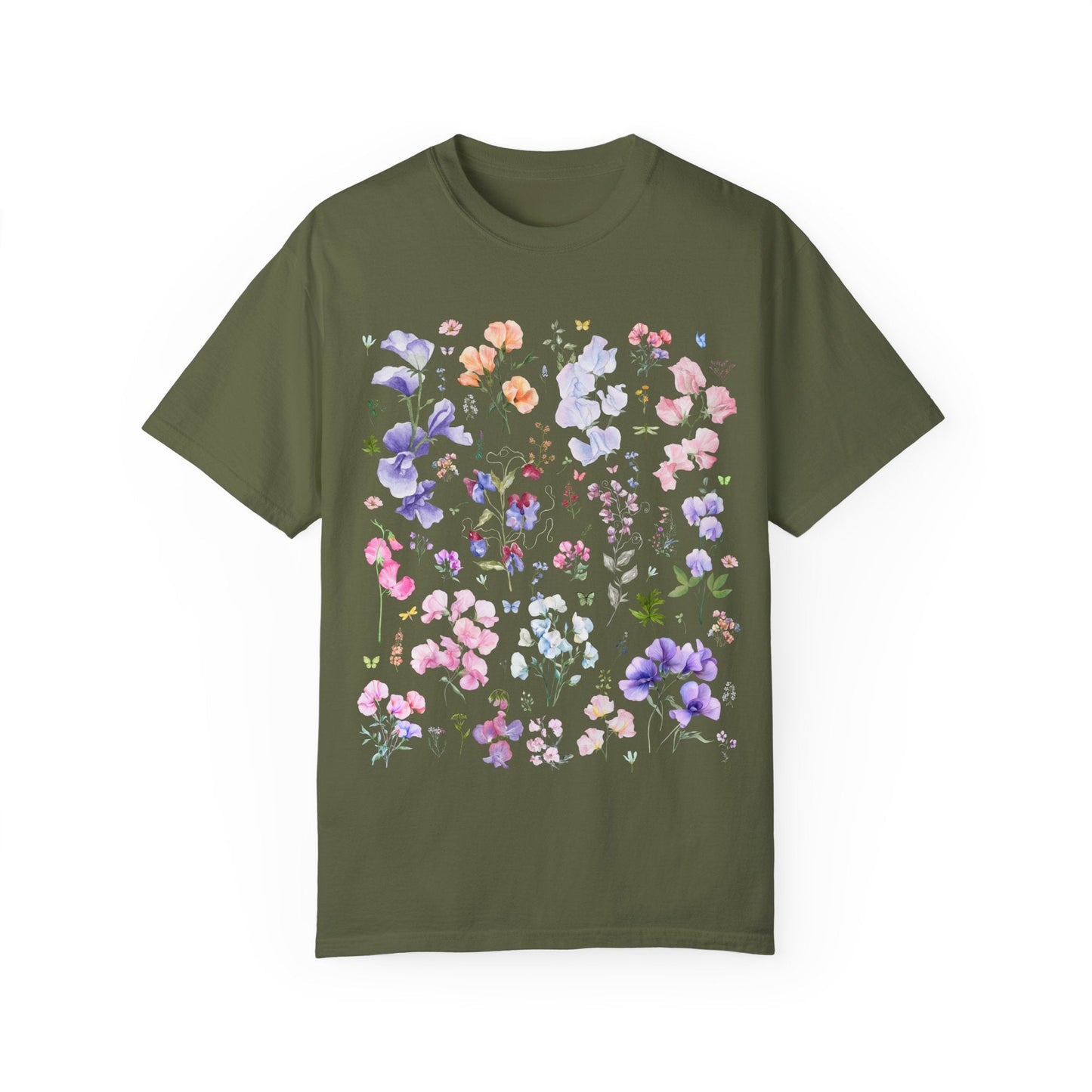 Sweet Pea Flower Tee Shirt