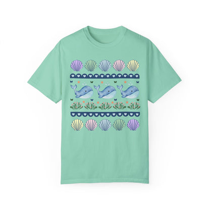Sweet Whale Shirt with Seashells