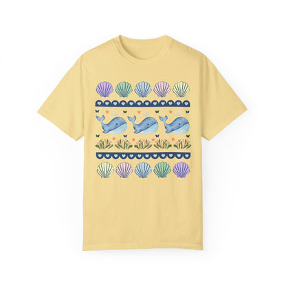 Sweet Whale Shirt with Seashells