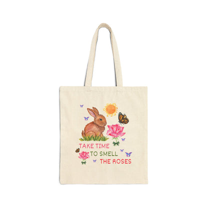 Take Time To Smell The Roses Tote Bag