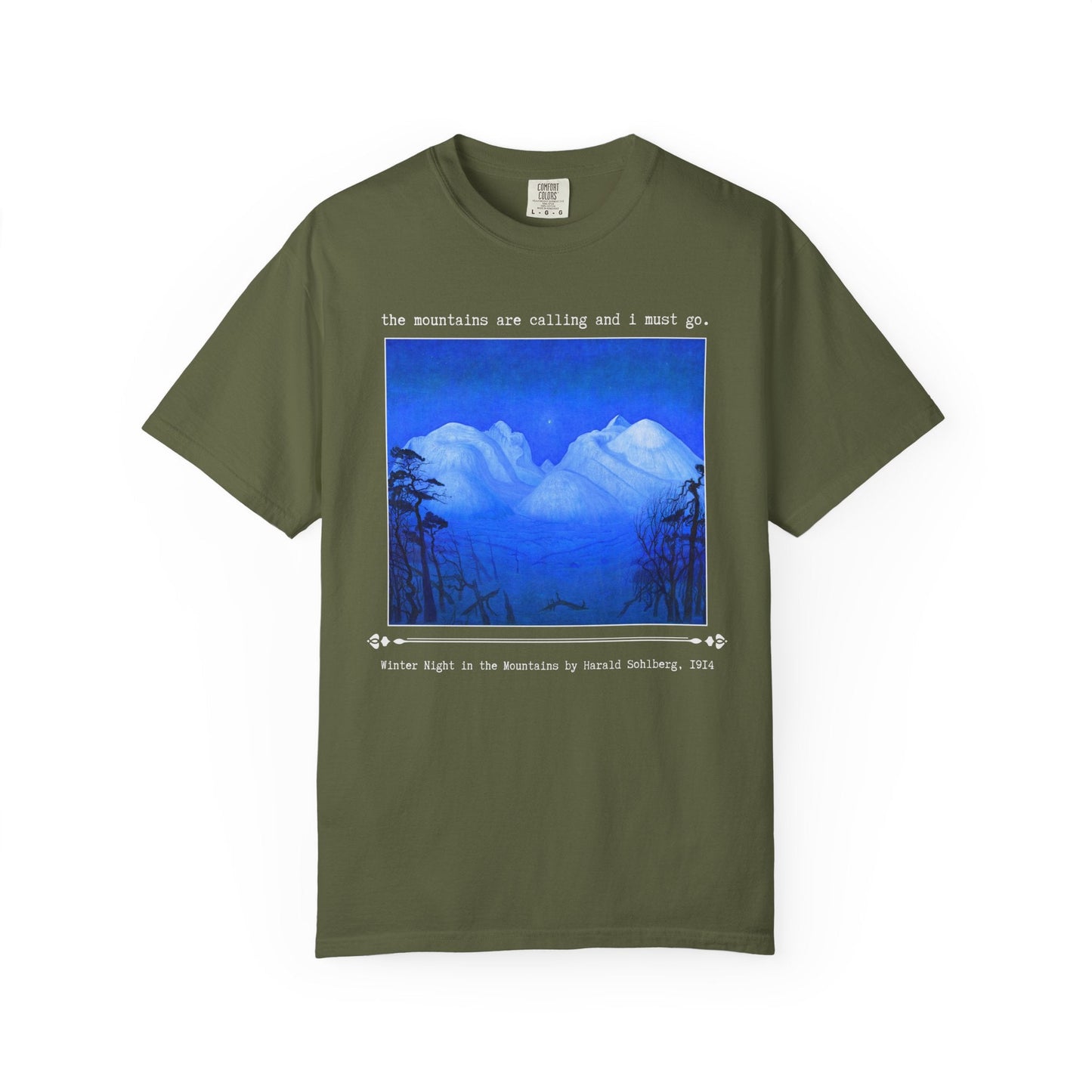 The Mountains Are Calling and I Must Go Art History Tee