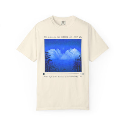 The Mountains Are Calling and I Must Go Art History Tee