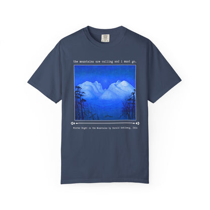 The Mountains Are Calling and I Must Go Art History Tee